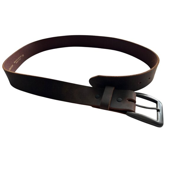 3D Belts Brown Leather Belt Black Buckle Made In USA Durable Stylish Size 36 - Picture 1 of 5